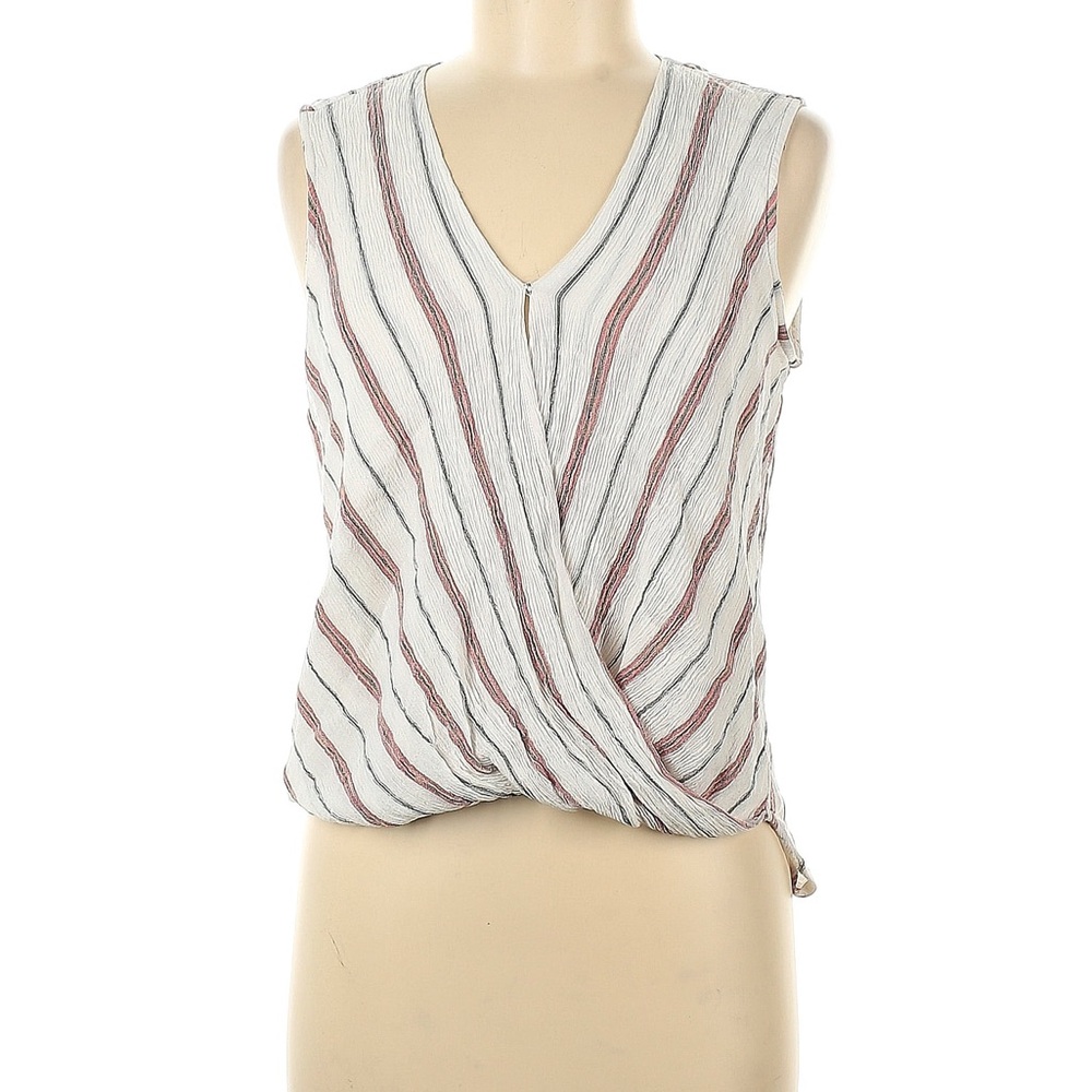 KUT From the Kloth Draping Sleeveless Striped Top